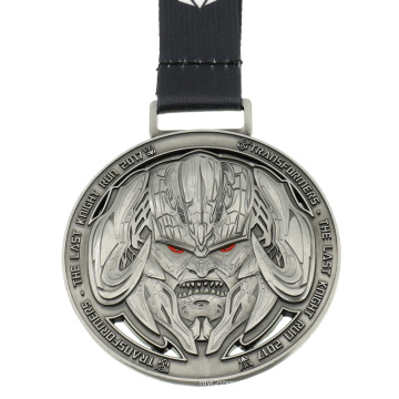 Medalha de níquel antigo com recorte de traje geral personalizado